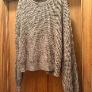 Zenana Outfitters Waffle Knit Sweater - Brown